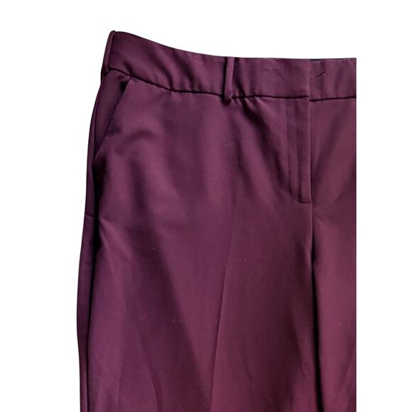 Lane Bryant sz 24 Mulberry Purple Career Office Work Pants Flowy Wide Waist Band - Picture 3 of 4